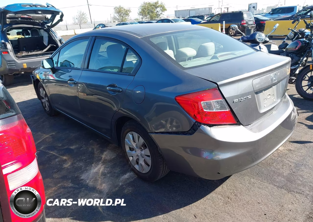 2012 Honda Civic Lx VIN:19XFB2F55CE310384 - 3