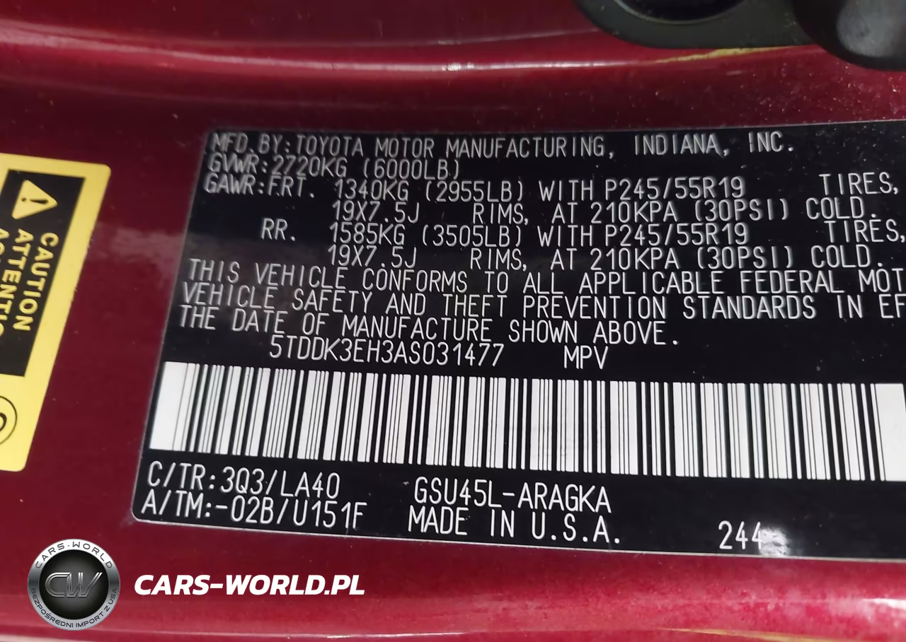 2010 Toyota Highlander Limited V6 VIN:5TDDK3EH3AS031477 - 9