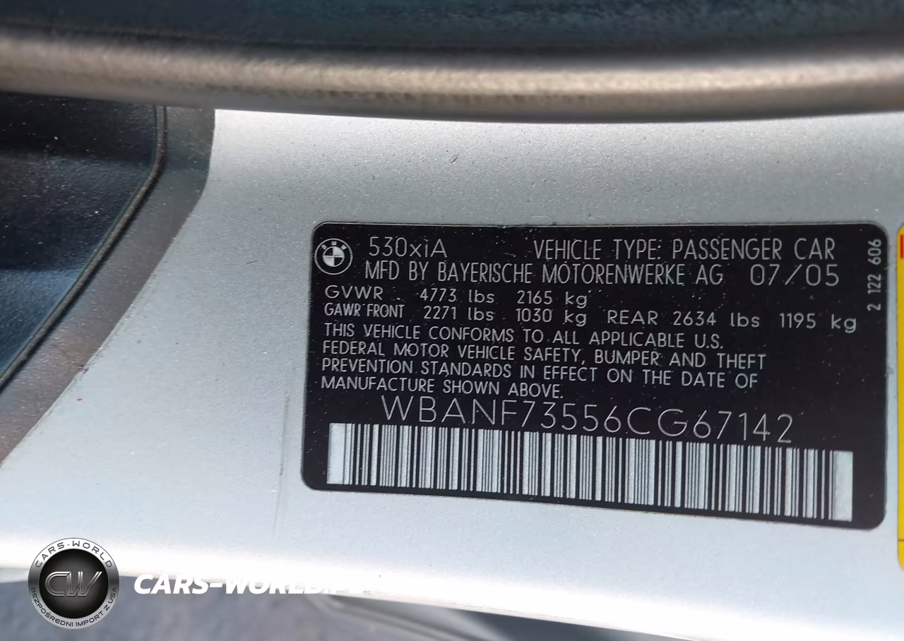2006 BMW 530Xi VIN:WBANF73556CG67142 - 9