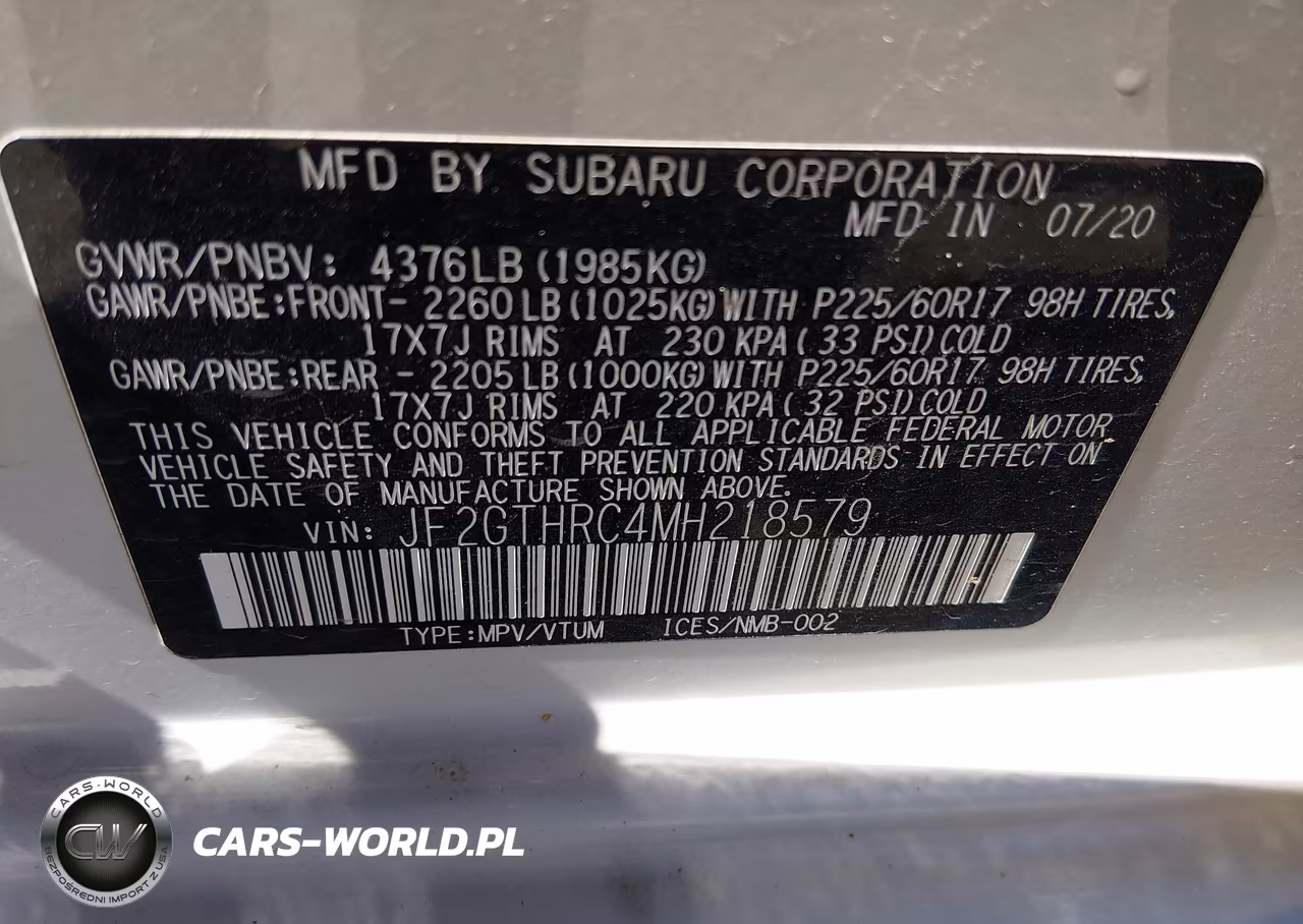2021 Subaru Crosstrek Sport VIN:JF2GTHRC4MH218579 - 9
