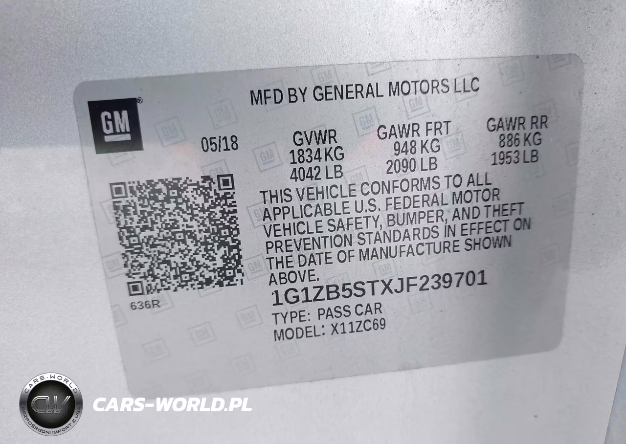 2018 Chevrolet Malibu 1Ls VIN:1G1ZB5STXJF239701 - 9
