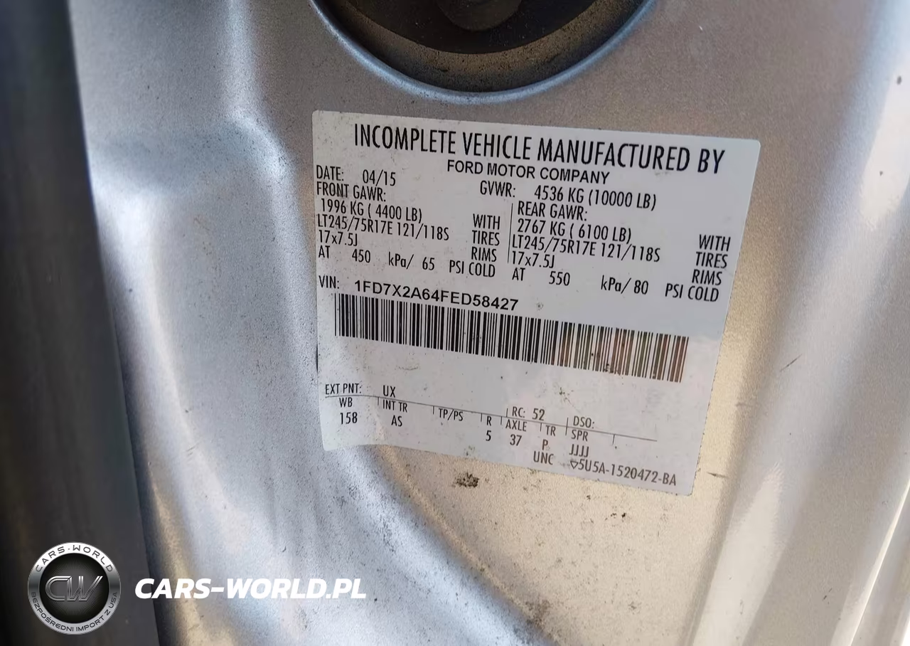 2015 Ford F-250 Xl VIN:1FD7X2A64FED58427 - 9