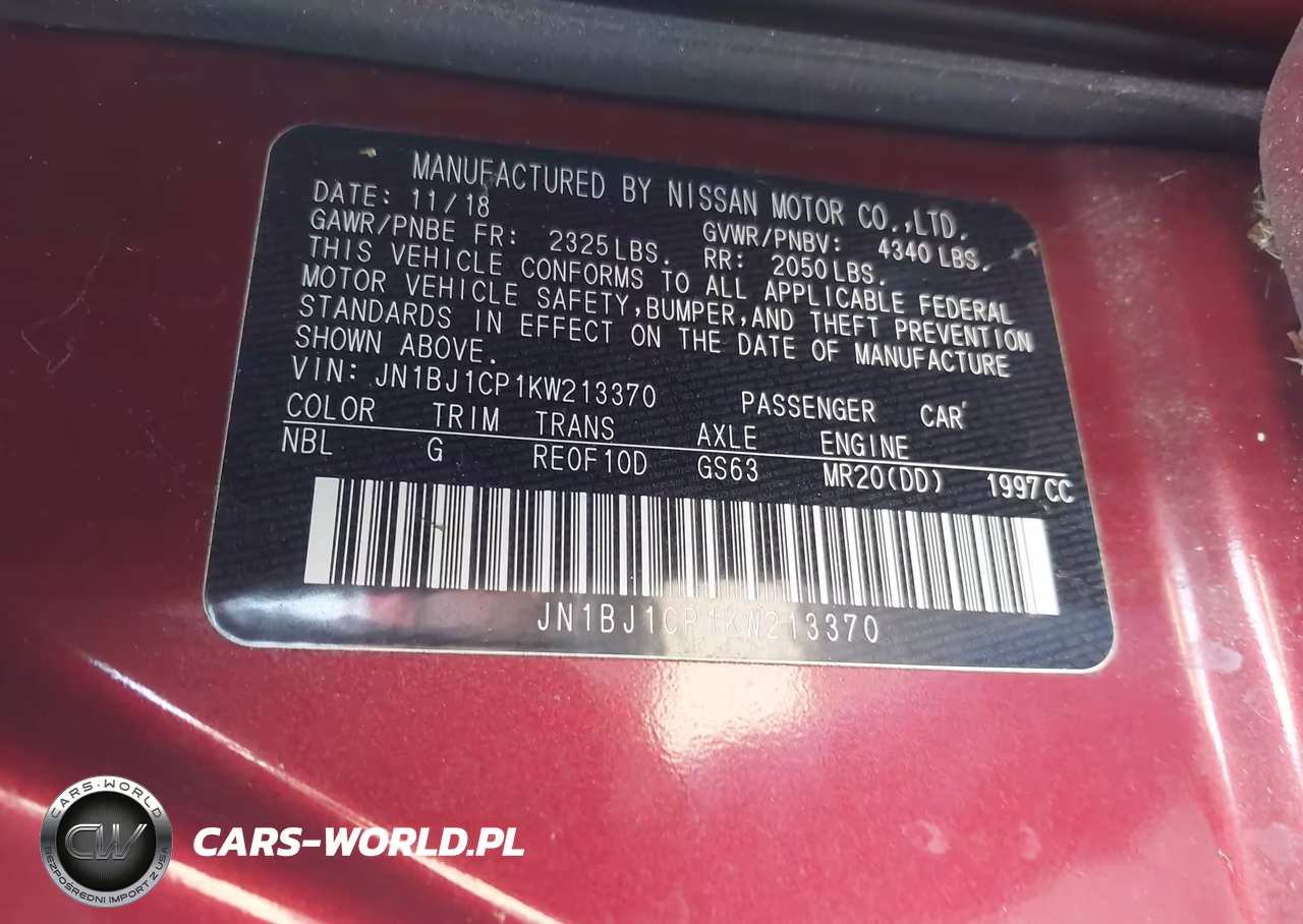 2019 Nissan Rogue Sport Sv VIN:JN1BJ1CP1KW213370 - 9