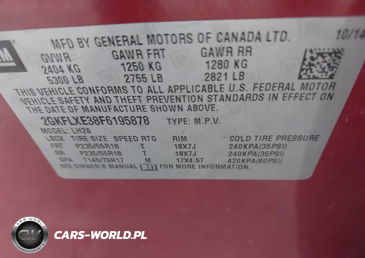 2015 GMC Terrain Slt-1 VIN:2GKFLXE38F6195878 - 9