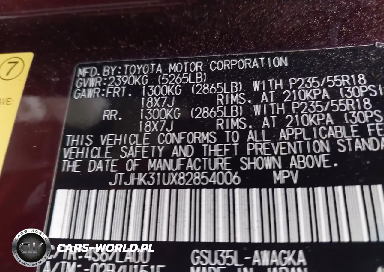 2008 Lexus Rx 350 VIN:JTJHK31UX82854006 - 9