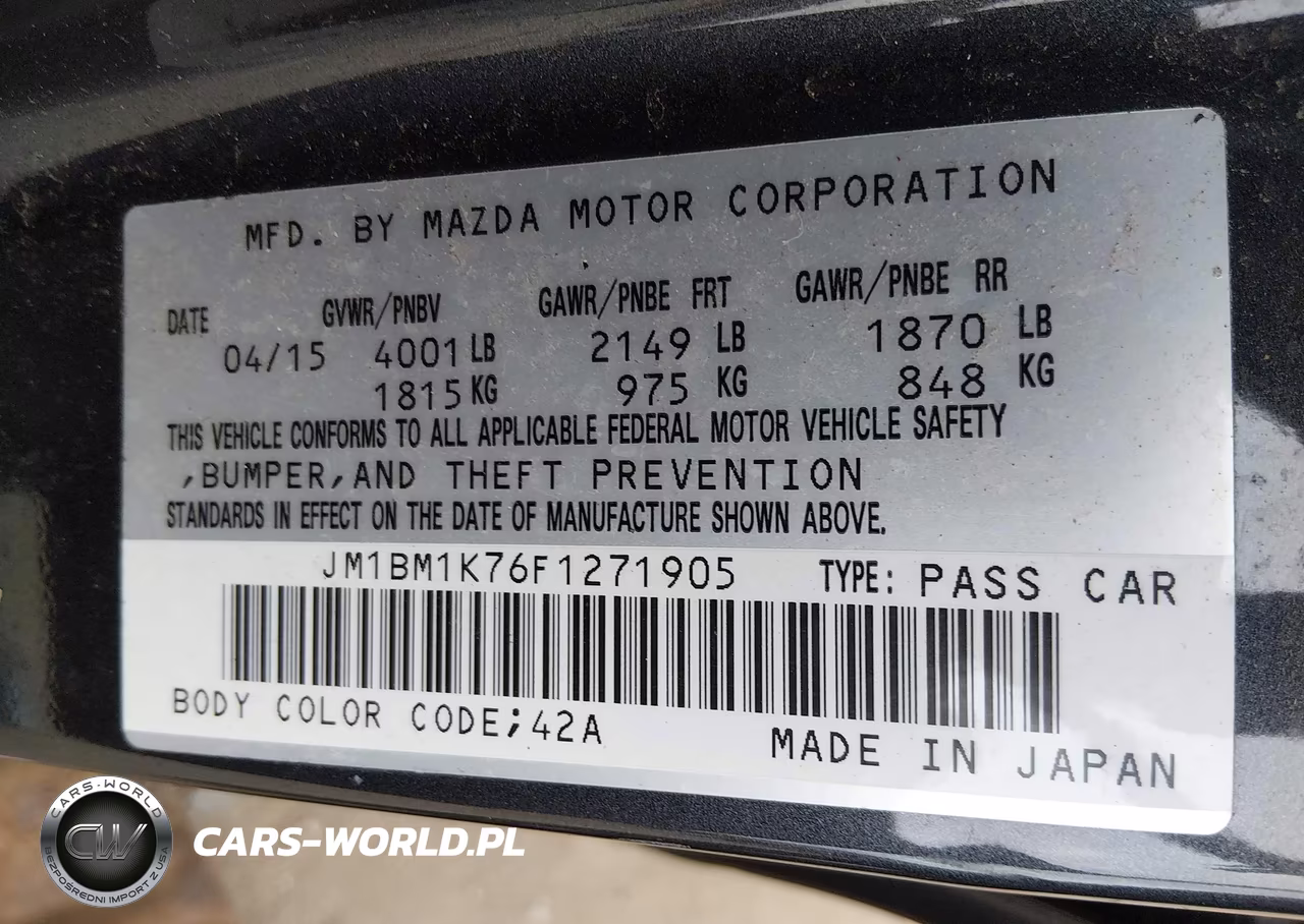 2015 Mazda Mazda3 I Sport VIN:JM1BM1K76F1271905 - 9