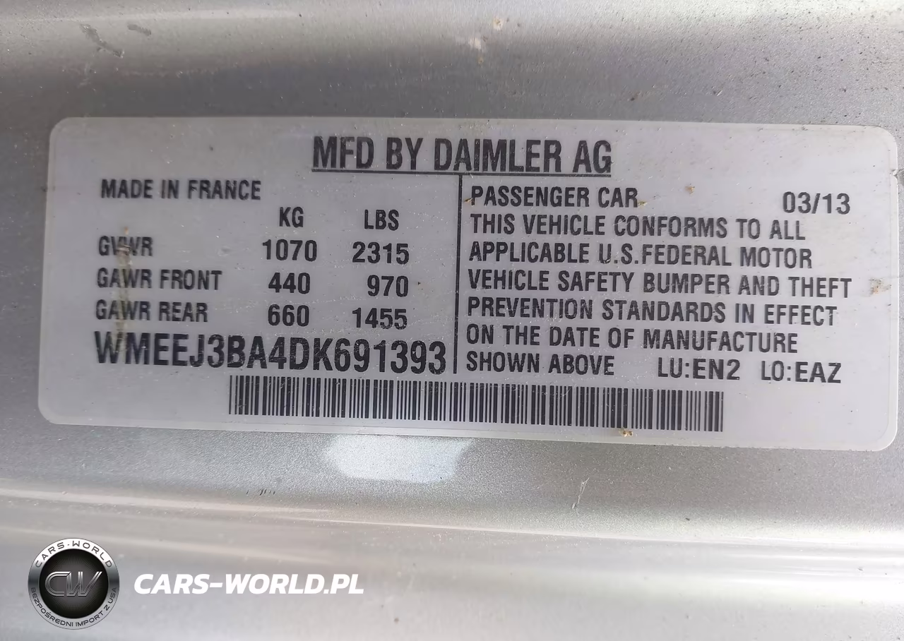 2013 Smart Fortwo Passion VIN:WMEEJ3BA4DK691393 - 9