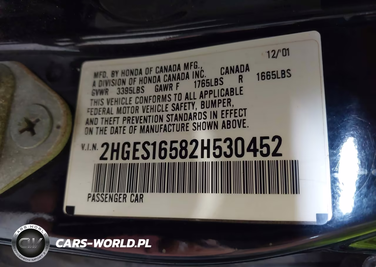 2002 Honda Civic Lx VIN:2HGES16582H530452 - 9