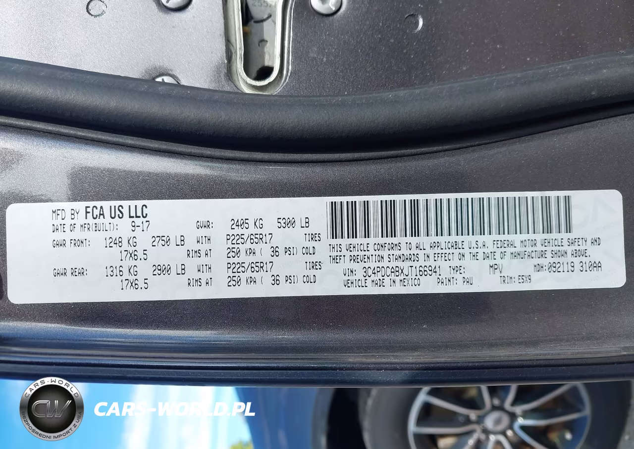 2018 Dodge Journey Se VIN:3C4PDCABXJT166941 - 9
