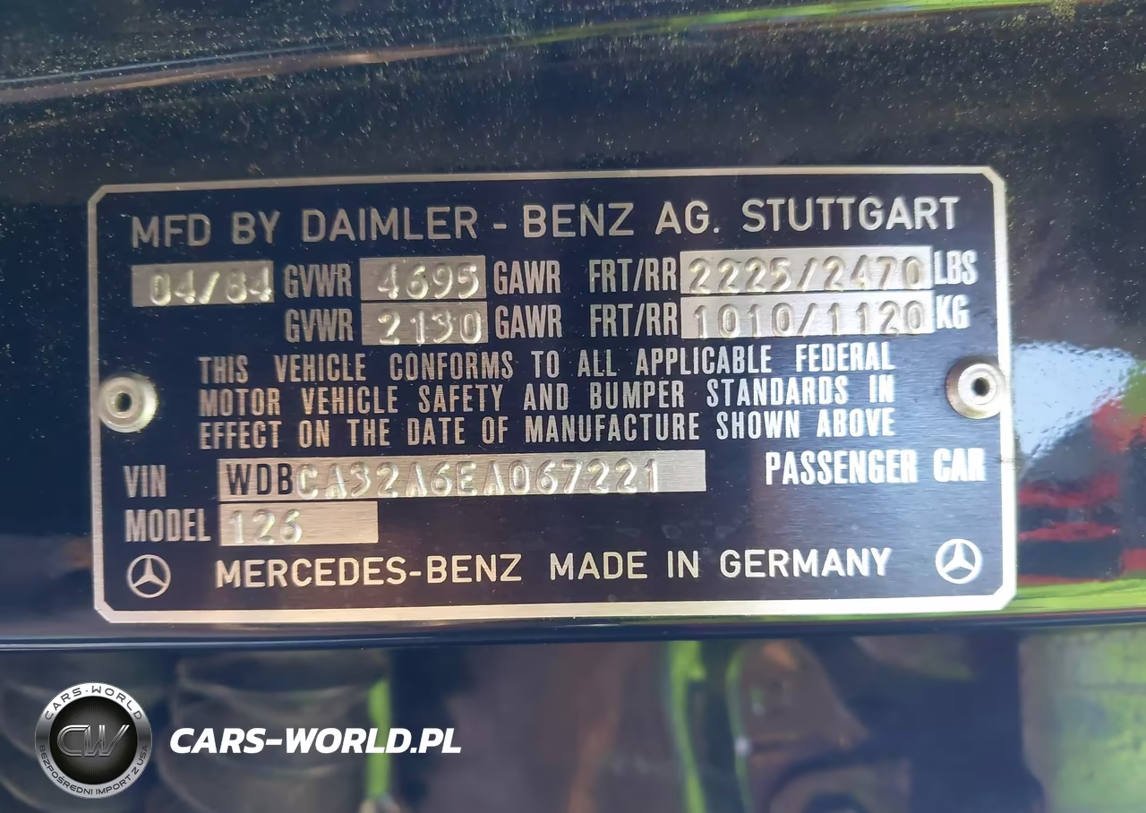 1984 Mercedes-Benz 380 Se VIN:WDBCA32A6EA067221 - 9