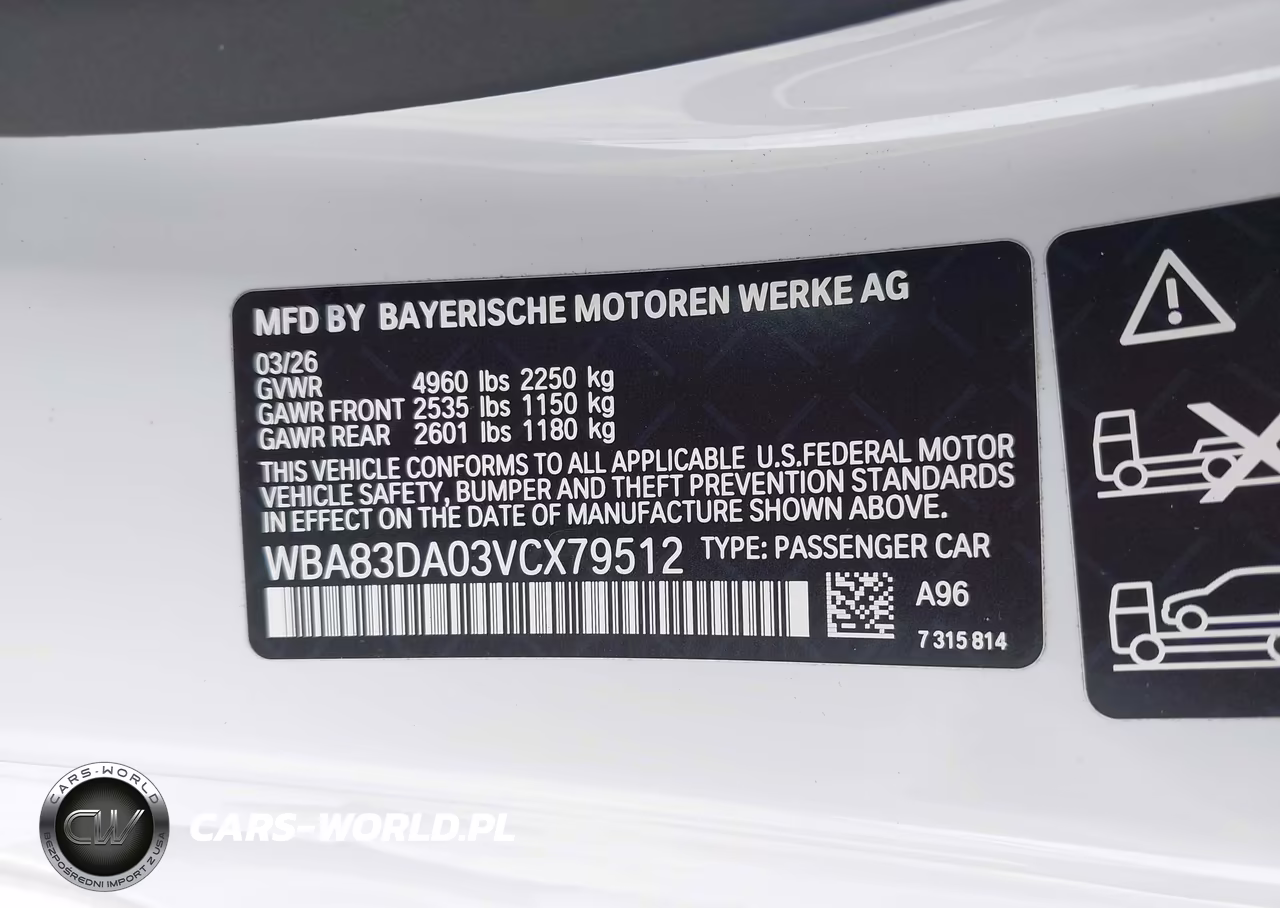 2027 BMW M440I xDrive Coupe VIN:WBA83DA03VCX79512 - 9