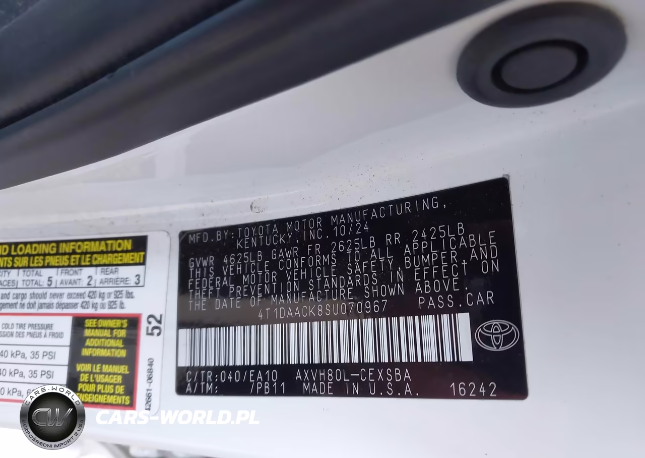 2025 Toyota Camry Se VIN:4T1DAACK8SU070967 - 9
