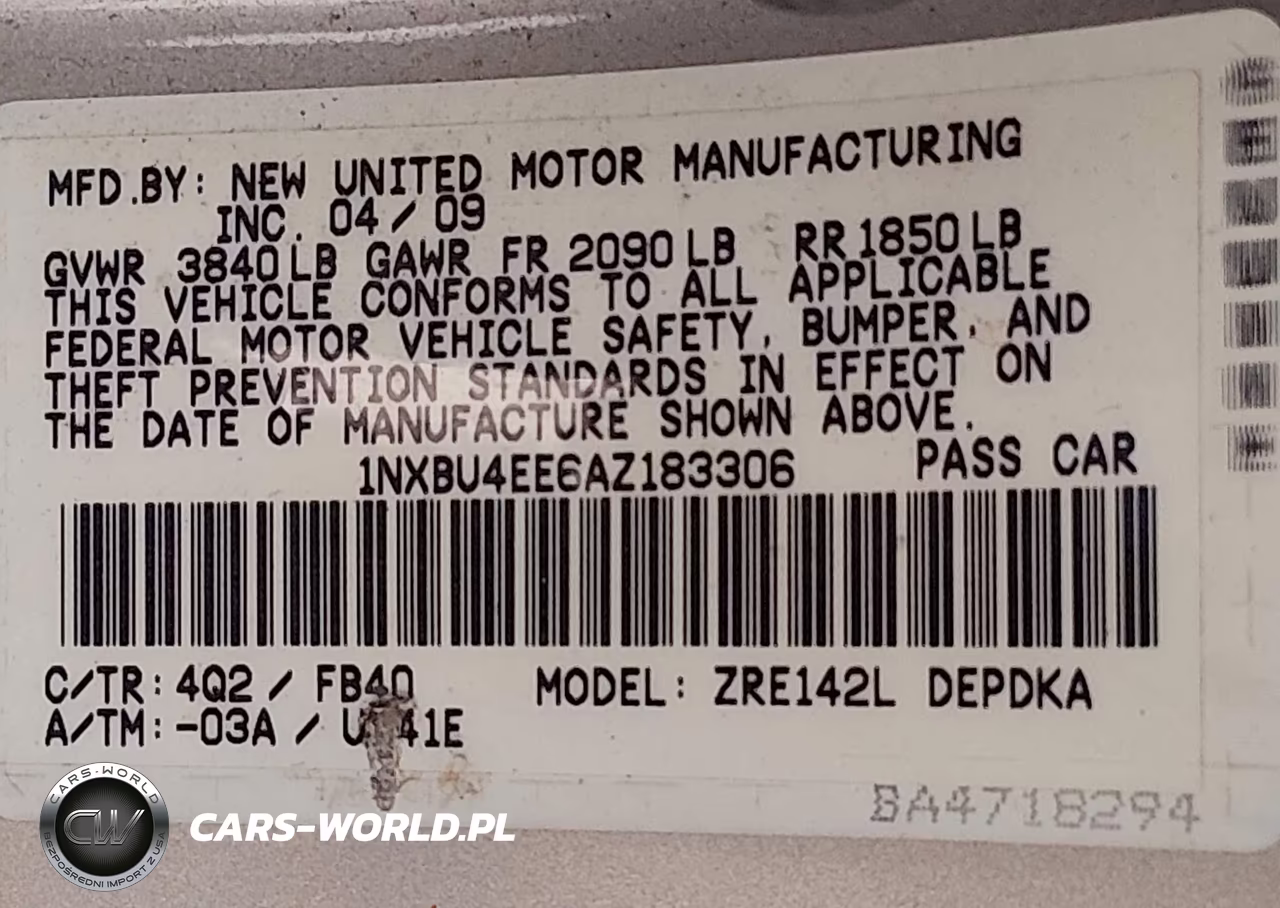 2010 Toyota Corolla VIN:1NXBU4EE6AZ183306 - 9