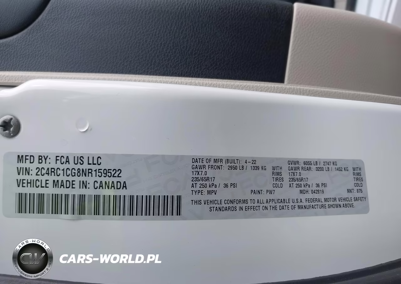 2022 Chrysler Voyager Lx VIN:2C4RC1CG8NR159522 - 9