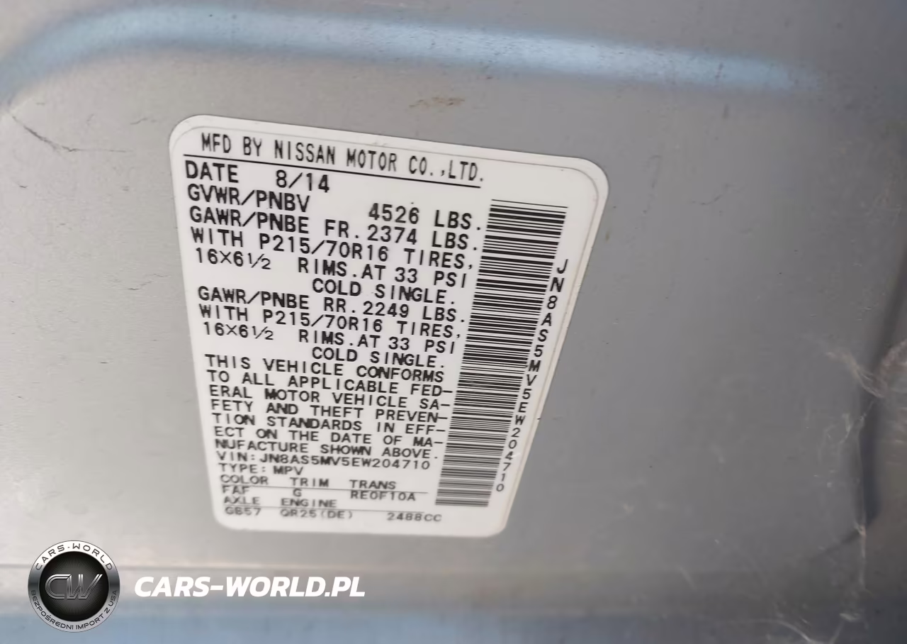 2014 Nissan Rogue Select S VIN:JN8AS5MV5EW204710 - 9