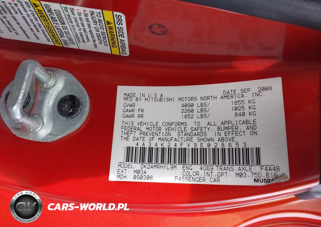 2009 Mitsubishi Eclipse Gs VIN:4A3AK24FX9E028653 - 9