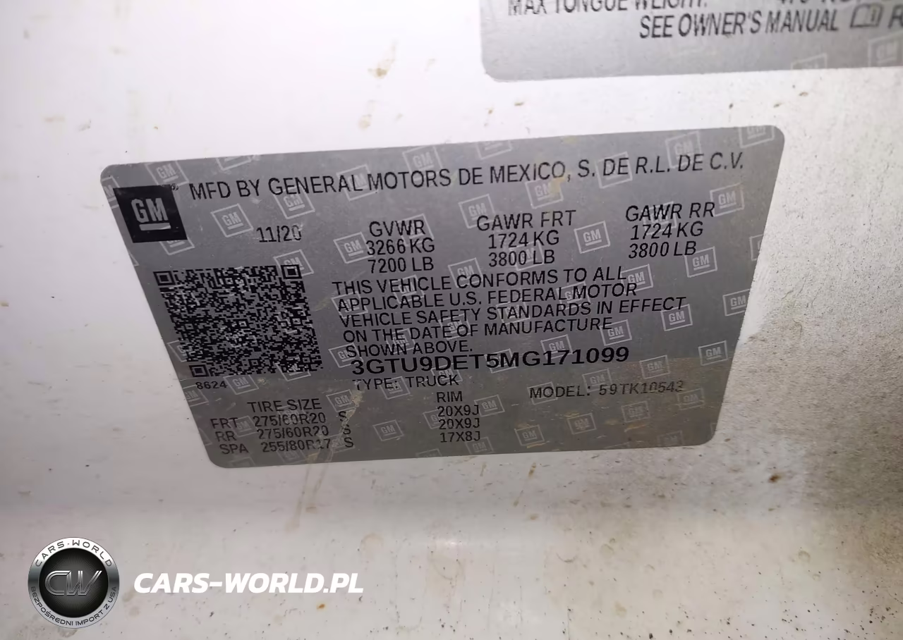 2021 GMC Sierra 1500 VIN:3GTU9DET5MG171099 - 7