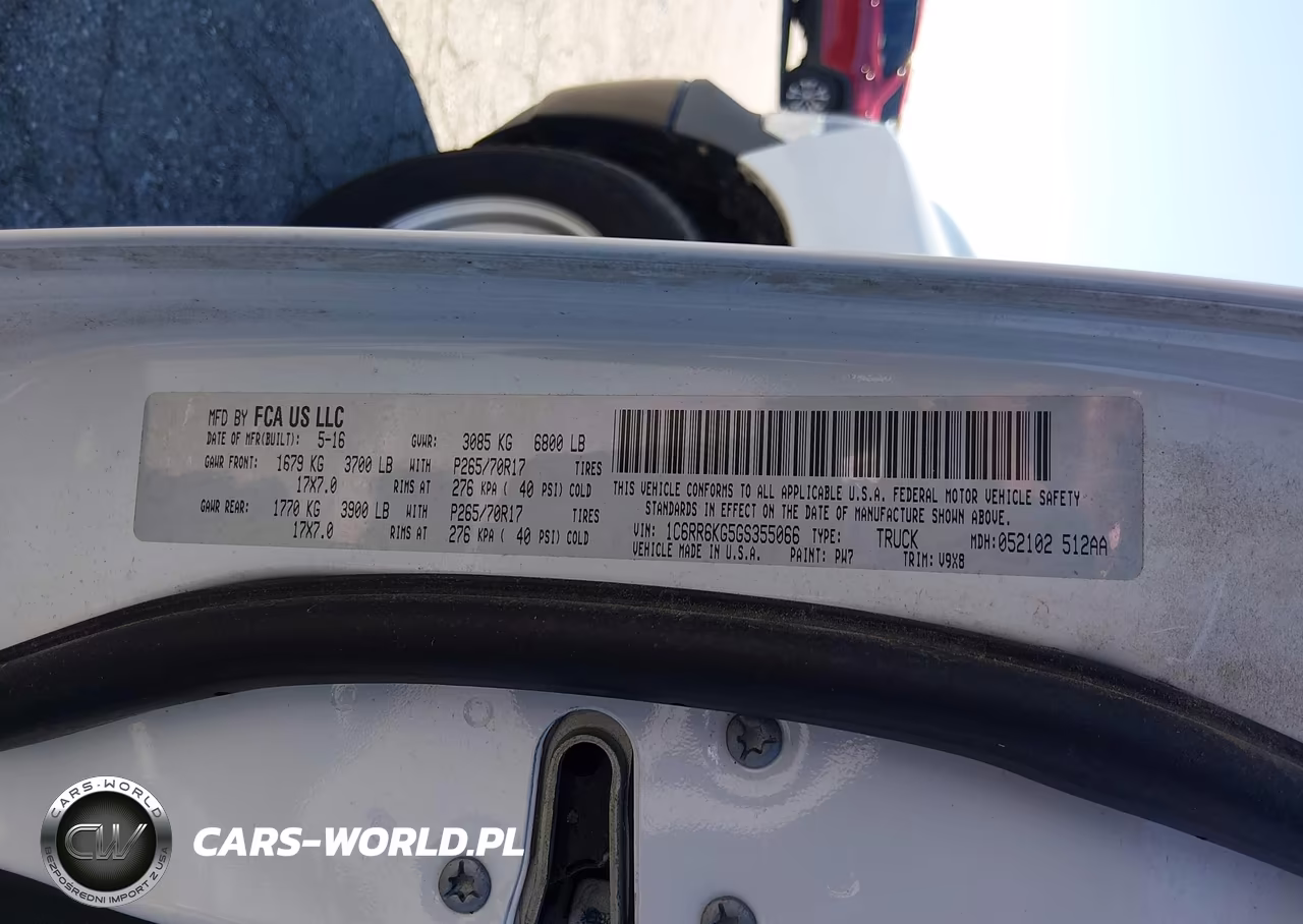 2016 Ram 1500 Tradesman VIN:1C6RR6KG5GS355066 - 9