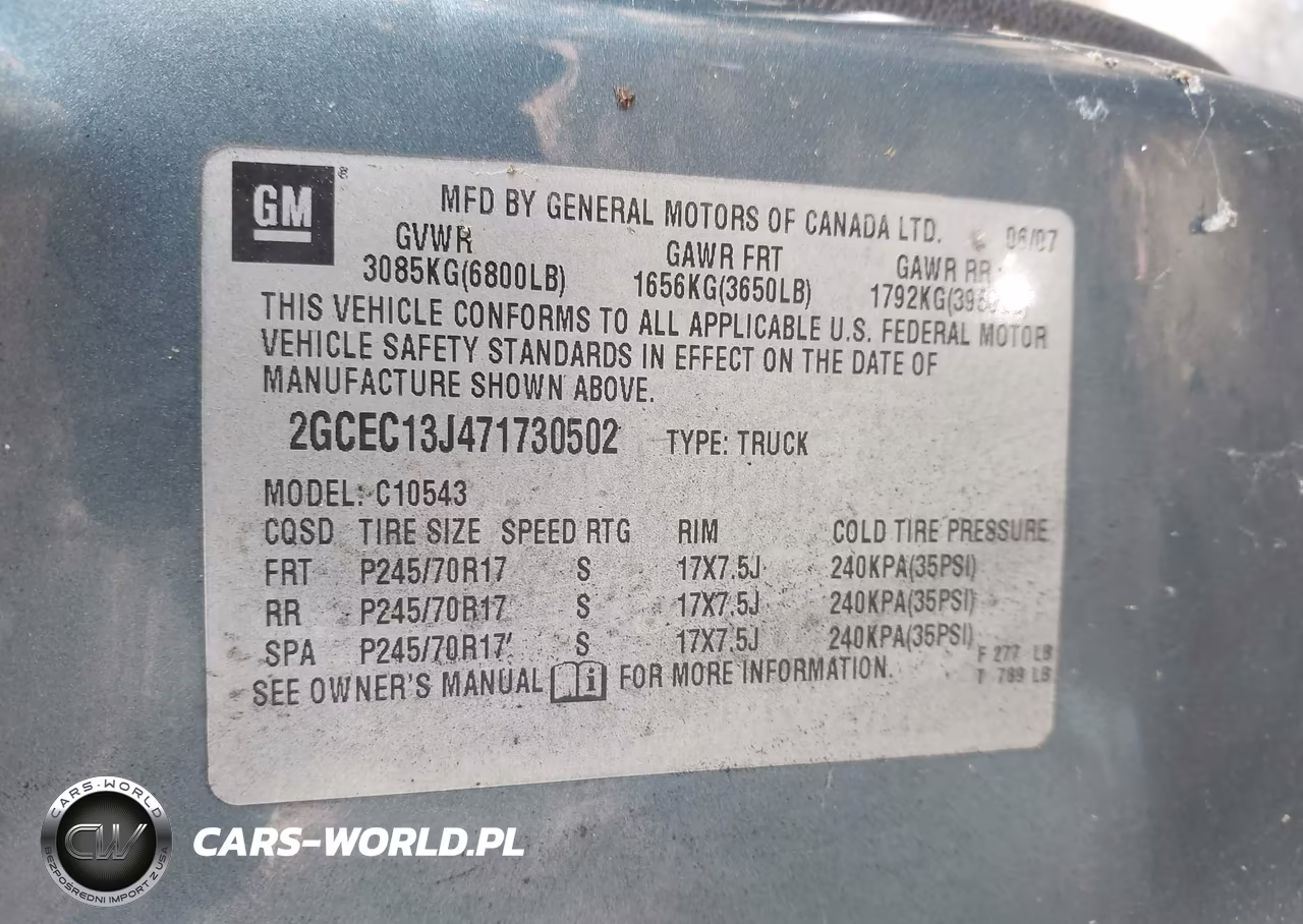 2007 Chevrolet Silverado 1500 Lt2 VIN:2GCEC13J471730502 - 9