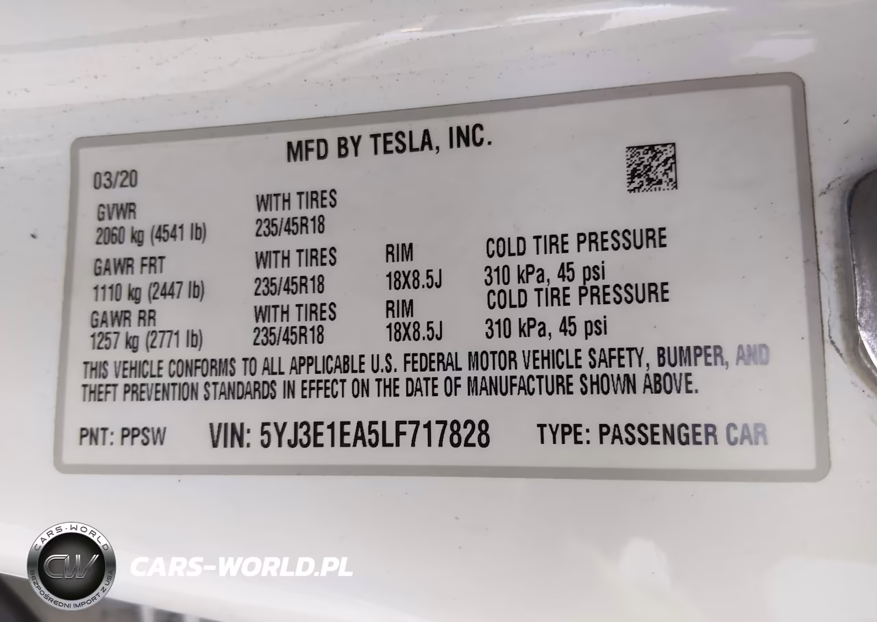 2020 Tesla Model 3 Standard Range Plus Rear-Wheel Drive-Standard Range Rear-Wheel Drive VIN:5YJ3E1EA5LF717828 - 9