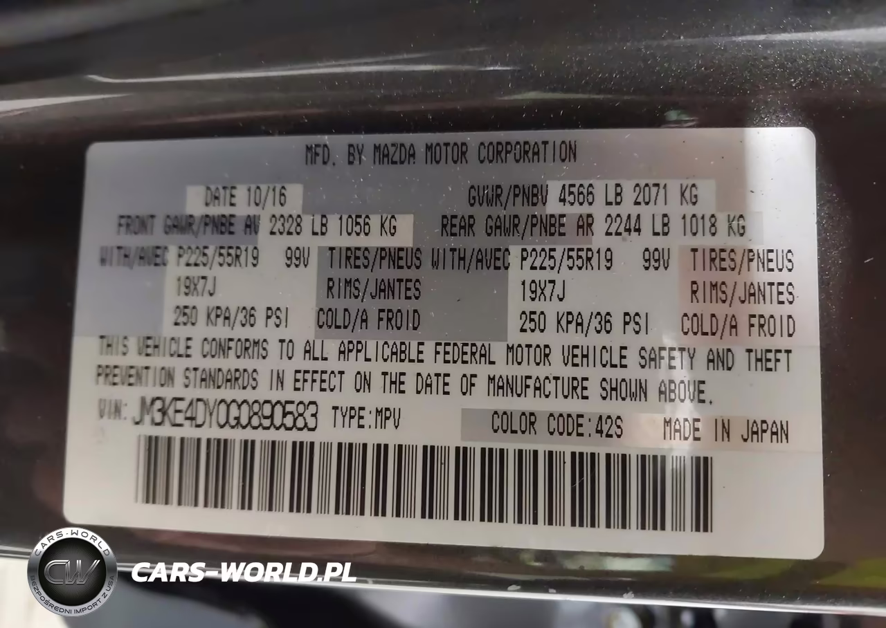 2016 Mazda Cx-5 Grand Touring VIN:JM3KE4DY0G0890583 - 9