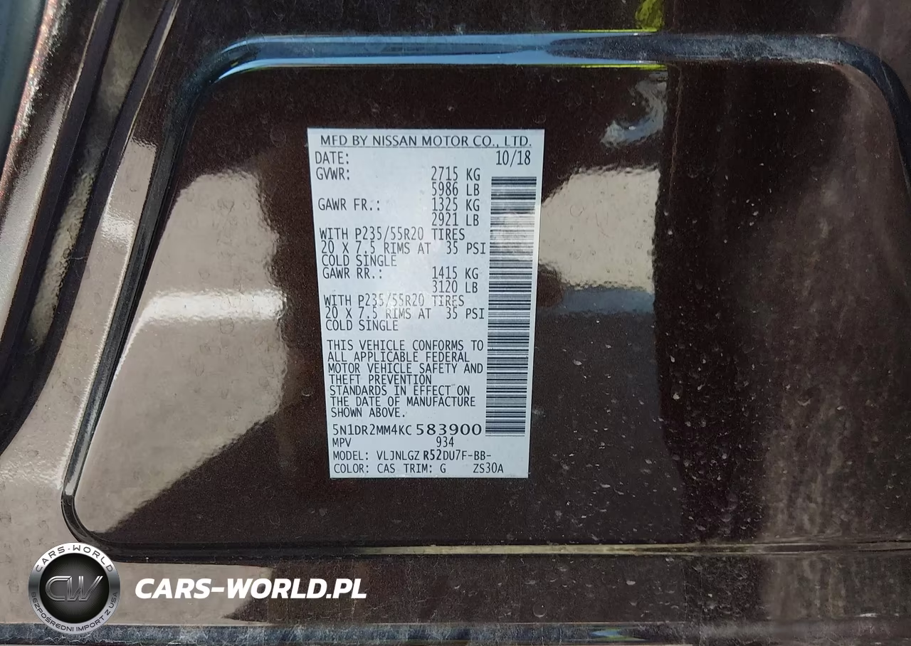 2019 Nissan Pathfinder Sl VIN:5N1DR2MM4KC583900 - 9