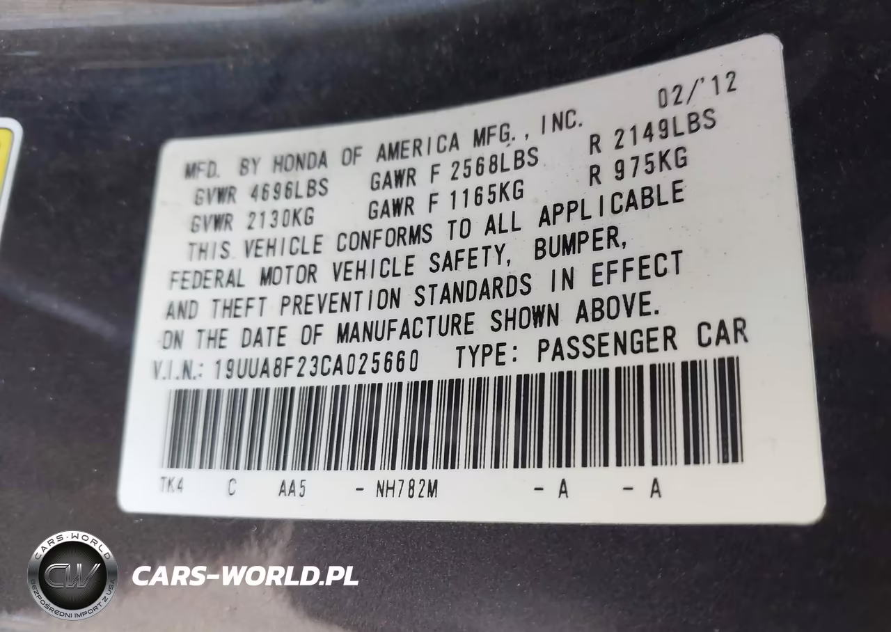 2012 Acura Tl 3.5 VIN:19UUA8F23CA025660 - 9