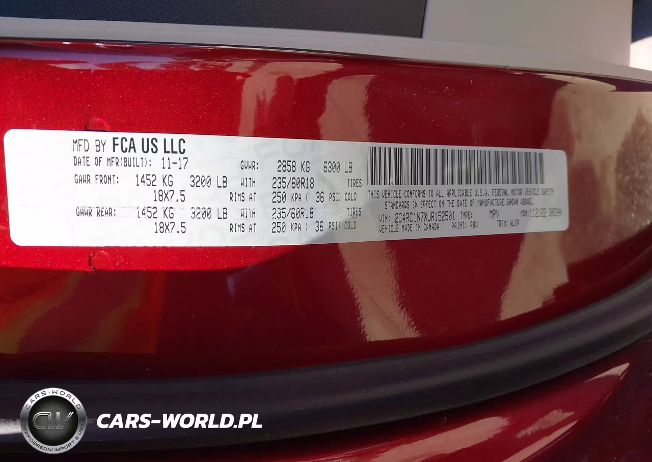 2018 Chrysler Pacifica Hybrid Limited VIN:2C4RC1N7XJR152501 - 9