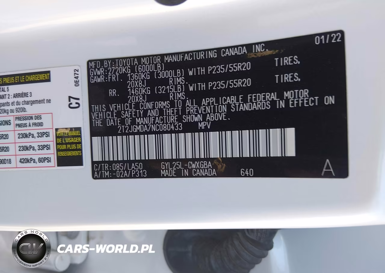 2022 Lexus Rx 450H VIN:2T2JGMDA7NC080433 - 9