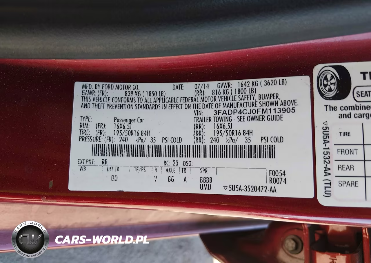 2015 Ford Fiesta Titanium VIN:3FADP4CJ0FM113905 - 9