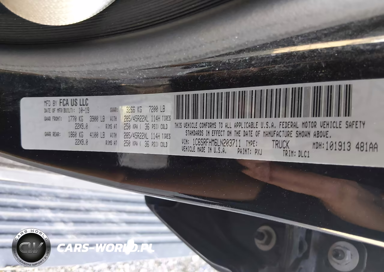 2020 Ram 1500 Limited 4X4 5'7 Box VIN:1C6SRFHM6LN203711 - 9