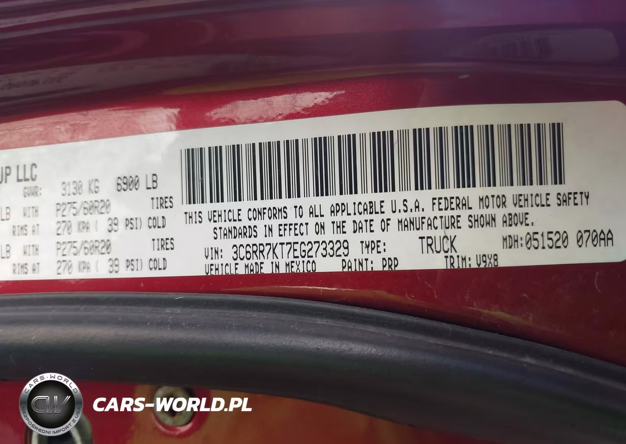 2014 Ram 1500 Express VIN:3C6RR7KT7EG273329 - 9