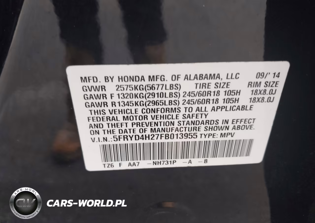 2015 Acura Mdx VIN:5FRYD4H27FB013955 - 9