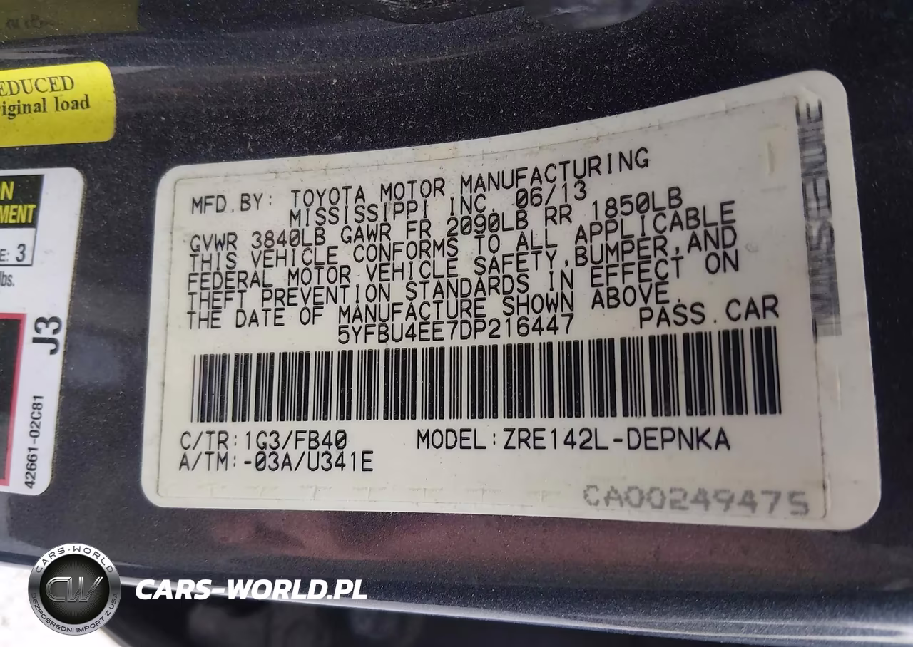 2013 Toyota Corolla Le VIN:5YFBU4EE7DP216447 - 9