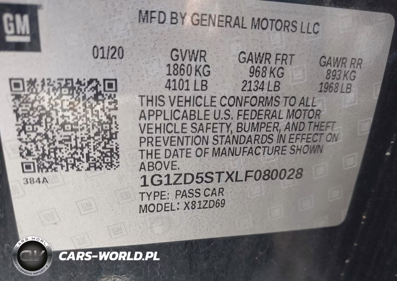 2020 Chevrolet Malibu Fwd Lt VIN:1G1ZD5STXLF080028 - 9