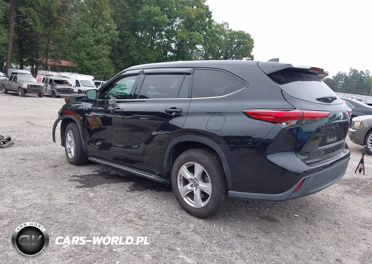 2022 Toyota Highlander L VIN:5TDCZRAH8NS539613 - 3