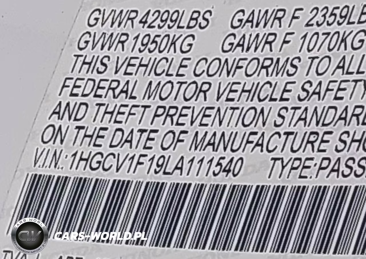 2020 Honda Accord Lx VIN:1HGCV1F19LA111540 - 9