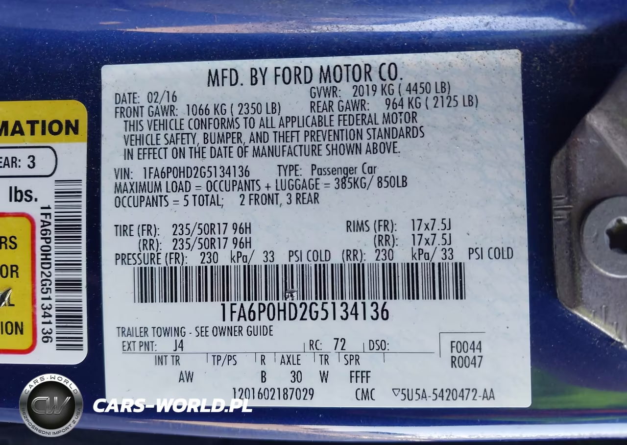 2016 Ford Fusion Se VIN:1FA6P0HD2G5134136 - 9