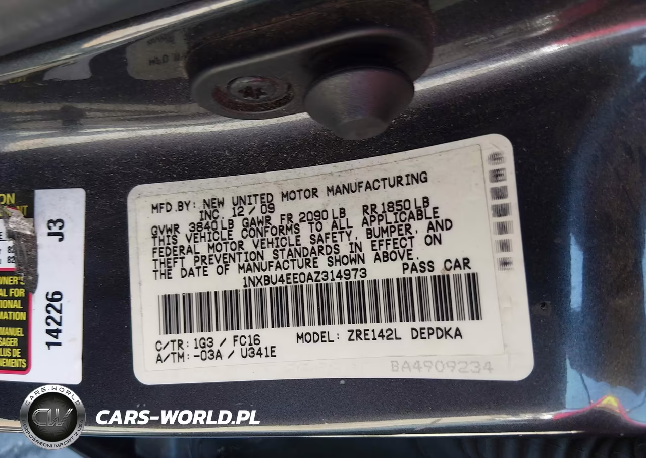 2010 Toyota Corolla Le-S-Xle VIN:1NXBU4EE0AZ314973 - 9