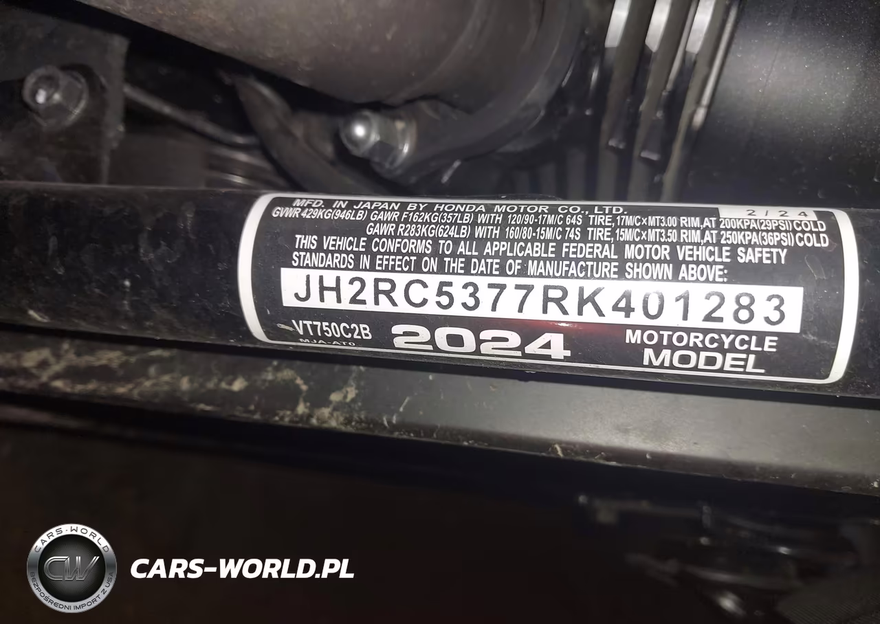 2024 Honda Vt750 C2B VIN:JH2RC5377RK401283 - 10