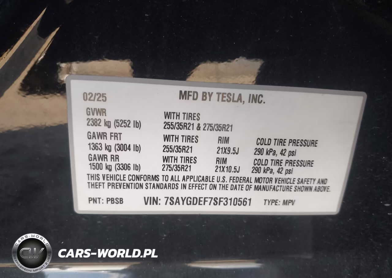2025 Tesla Model Y Performance Dual Motor All-Wheel Drive VIN:7SAYGDEF7SF310561 - 9