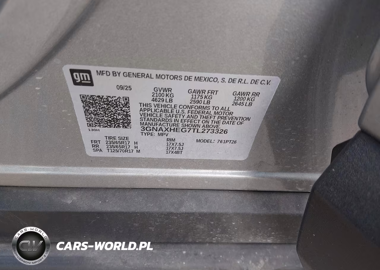 2026 Chevrolet Equinox Fwd Lt VIN:3GNAXHEG7TL273326 - 9
