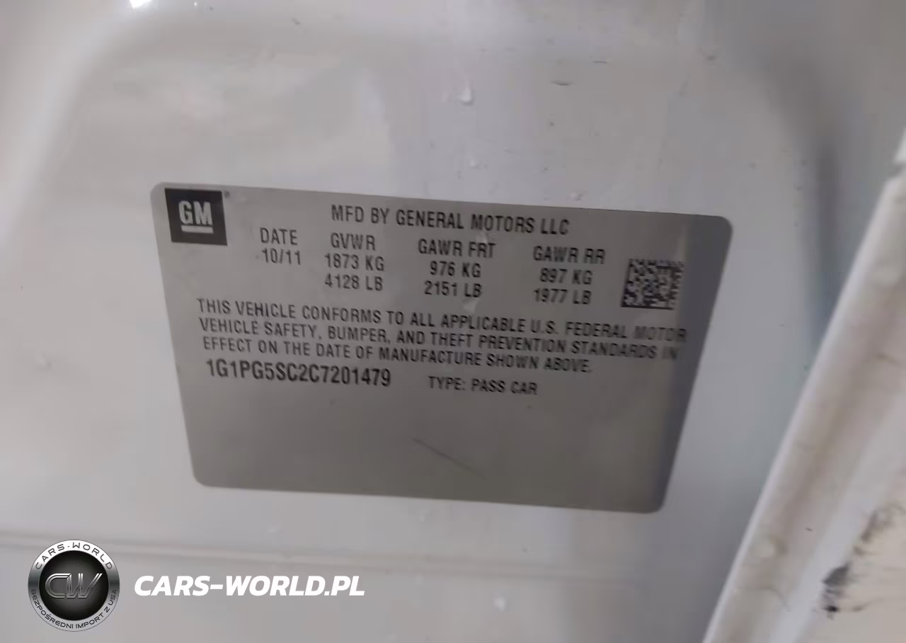 2012 Chevrolet Cruze 2Lt VIN:1G1PG5SC2C7201479 - 9