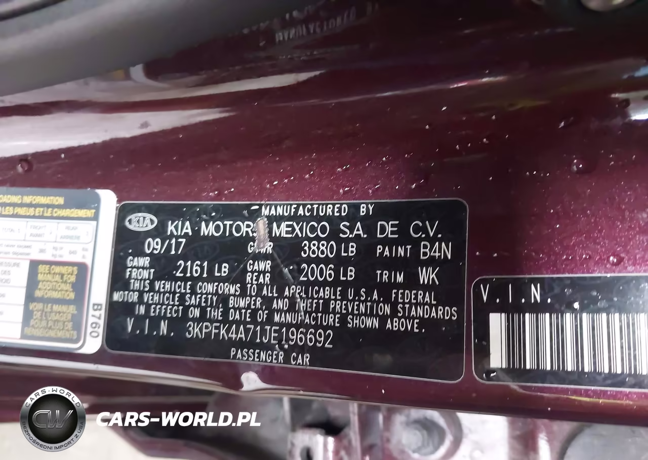 2018 Kia Forte Lx VIN:3KPFK4A71JE196692 - 9
