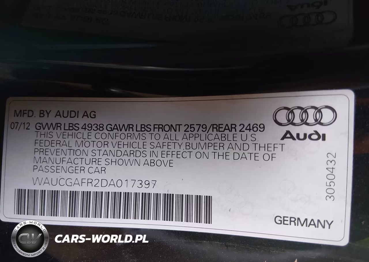 2013 Audi S5 3.0T Premium Plus VIN:WAUCGAFR2DA017397 - 9