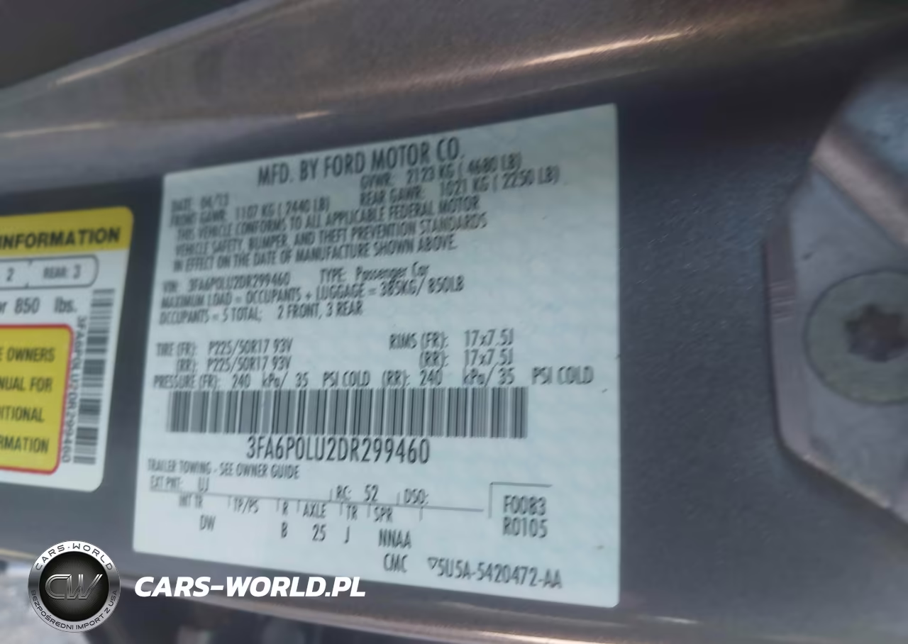 2013 Ford Fusion Hybrid Se VIN:3FA6P0LU2DR299460 - 9