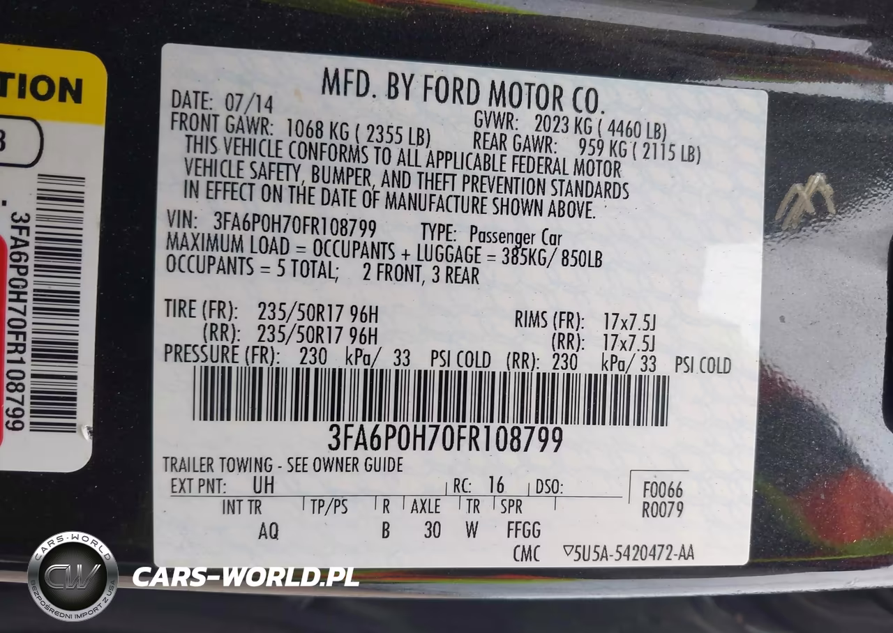 2015 Ford Fusion Se VIN:3FA6P0H70FR108799 - 9