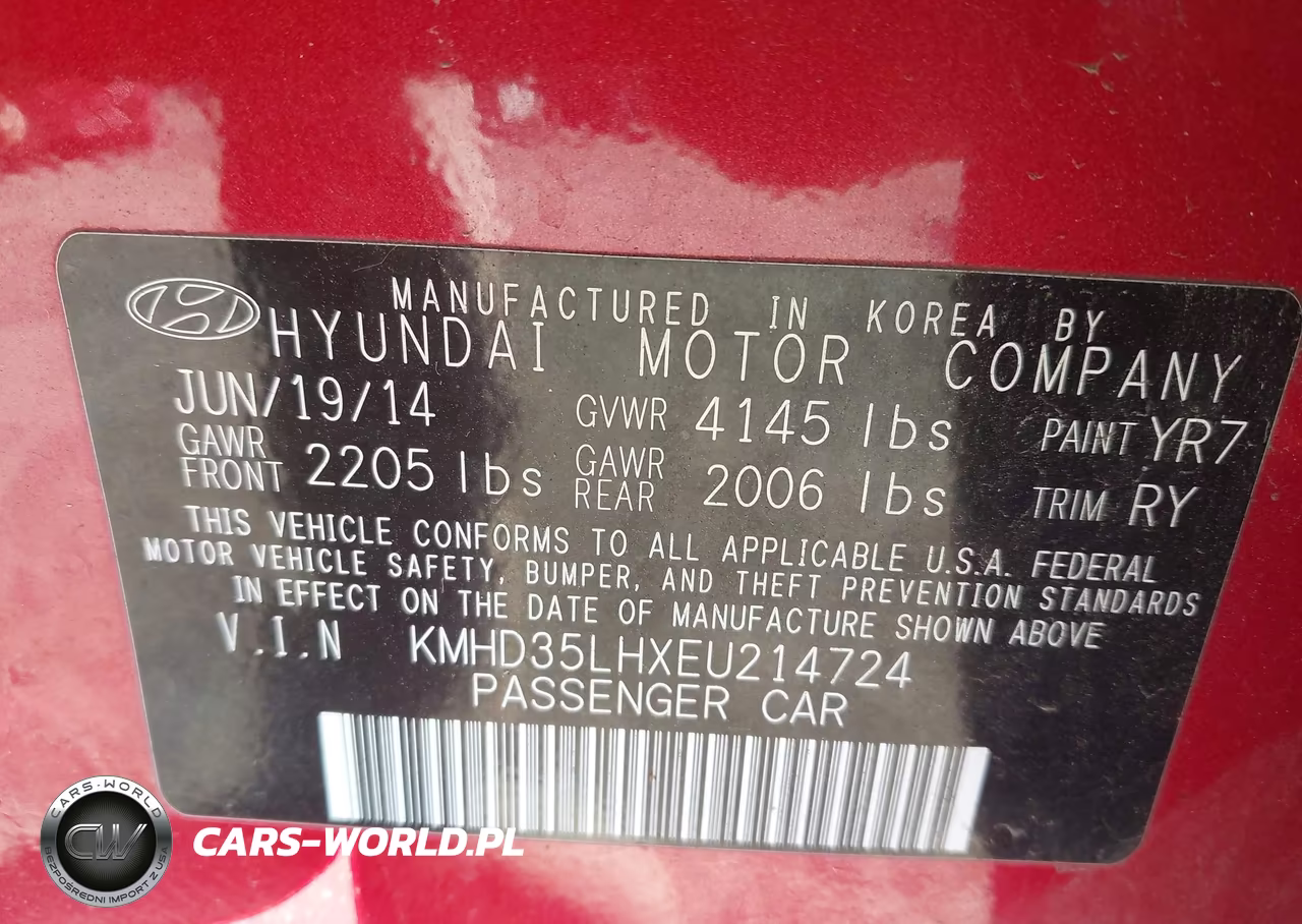 2014 Hyundai Elantra Gt VIN:KMHD35LHXEU214724 - 9