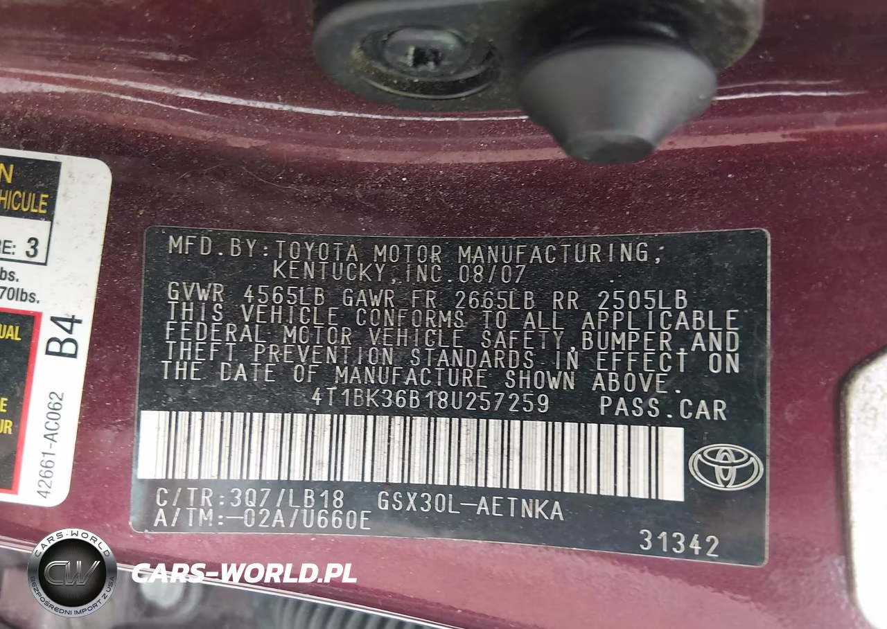 2008 Toyota Avalon Touring VIN:4T1BK36B18U257259 - 9