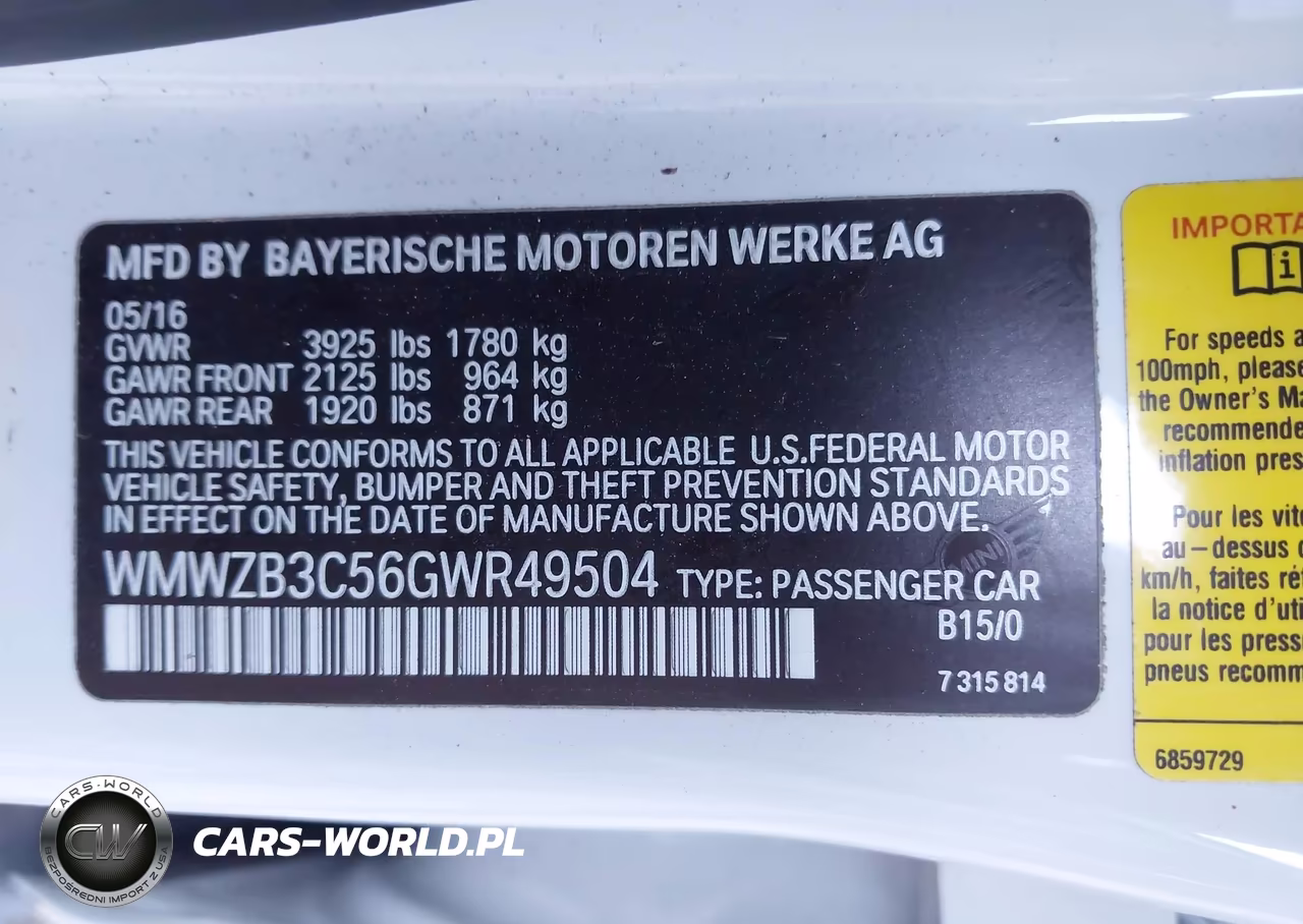 2016 Mini Countryman Cooper VIN:WMWZB3C56GWR49504 - 9